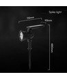 1,54W Solcells-trädgårdsspotlight med spett - 5,5V, IP54, 3000K, 2200mAh batteri