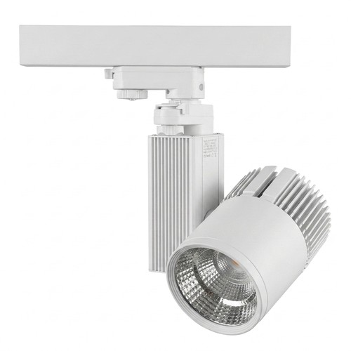 Outlet: 25W LED skenspotlight - 3-fas, 4000K, RA90, vit