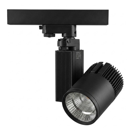 Outlet: 35W LED-skenspotlight - 3-fas, svart, för kött (Rosa+3000K)