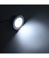 6W Ø9cm infälld spotlight dimbar RA90 - 12-24V, hål: Ø7,5 cm, mått: Ø9 cm, vit kant