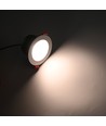 13W Ø11,4cm infälld spotlight RGB+CCT RA93 - 24V DC, Hål: Ø9,5 cm, Mått: Ø11,4 cm, Vit kant