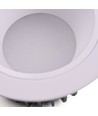 13W Ø11,4cm infälld spotlight RGB+CCT RA93 - 24V DC, Hål: Ø9,5 cm, Mått: Ø11,4 cm, Vit kant