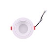 6W Ø9cm infälld spotlight dimbar RA90 - 12-24V, hål: Ø7,5 cm, mått: Ø9 cm, vit kant