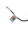 6W Ø9cm infälld spotlight dimbar RA90 - 12-24V, hål: Ø7,5 cm, mått: Ø9 cm, vit kant