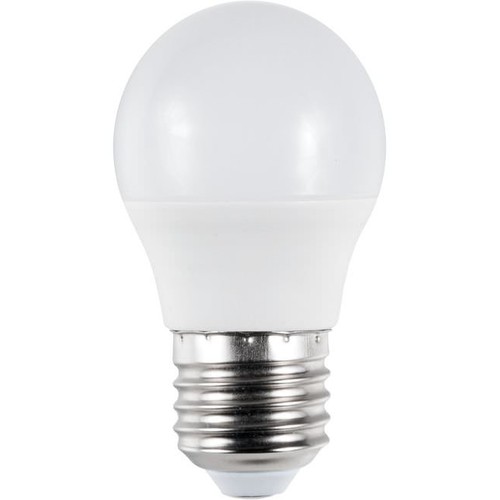 E27 5W LED klotlampa - G45, 450lm, opalt glas, 3000K