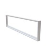 Ram till 120x30 LED panel - Snabb skruvlös kit, vit kant