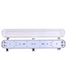 60cm Industriarmatur - För 2x 60cm T8 LED-rör, IP65 vattentät, överkopplingsbar