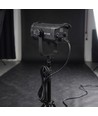 200W Strålkastare för foto och video - Flimmerfri, justerbar färg/ljusstyrka, Display, inkl. fjärrkontroll, 5m kabel