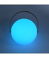 Laddningsbar RGB LED bordslampa - Vit, inkl. fjärrkontroll, IP54 utomhus