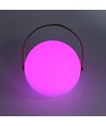 Laddningsbar RGB LED bordslampa - Vit, inkl. fjärrkontroll, IP54 utomhus