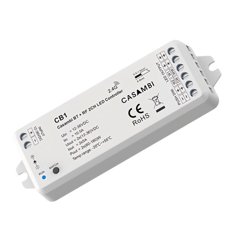 LEDlife rWave Casambi dimmer/CCT-kontroller - 12V (2x60W), 24V (2x120W)