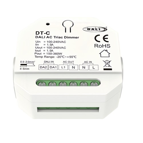 LEDlife rWave inbyggningsdimmer - RF, push-dim, 200W LED dimmer, till inbyggning
