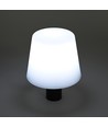 Laddningsbar RGB LED flasklampa - Vit, inkl. fjärrkontroll, IP54 utomhus