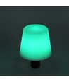 Laddningsbar RGB LED flasklampa - Vit, inkl. fjärrkontroll, IP54 utomhus
