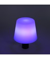 Laddningsbar RGB LED flasklampa - Vit, inkl. fjärrkontroll, IP54 utomhus
