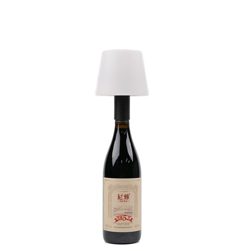 Laddningsbar RGB LED flasklampa - Vit, inkl. fjärrkontroll, IP54 utomhus