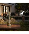Laddningsbar LED-bordslampa med trådlös laddning - Guld, touch-dimbar, CCT, IP54