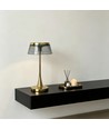 Laddningsbar LED-bordslampa - Guld, touch dimbar, CCT, IP54 inne/ute