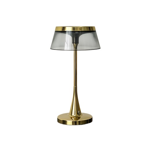 Laddningsbar LED-bordslampa - Guld, touch dimbar, CCT, IP54 inne/ute