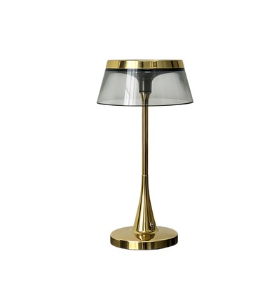 Laddningsbar LED-bordslampa - Guld, touch dimbar, CCT, IP54 inne/ute