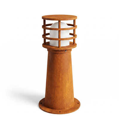 Corten 11W trädgårdslampa - 40 cm, IP65 utomhus, inkl. ljuskälla