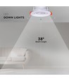 10x 7W Ø8,8cm LED downlight för inbyggnad - Hål: Ø6,8 cm, Mått: Ø8,8 cm, CCT - 3 ljusfärger