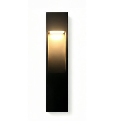 Svart trädgårdslampa - 10W, 60 cm, IP65 utomhus, inkl. ljuskälla