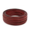 100m Kabel röd/svart - 2x0,35mm², 12-24V, för LED-strip