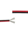 5m Kabel röd/svart - 2x0,35mm², 12-24V, för LED-strip