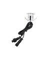10-pack markspotlights med timer/sensor - 0,5W, rund, rostfritt stål, inkl. strömförsörjning