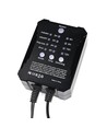 10-pack markspotlights med timer/sensor - 0,5W, rund, rostfritt stål, inkl. strömförsörjning