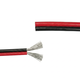 5m 1,2mm² kabel röd/svart - 2-ledare (16AWG), 12V-24V, för LED-strip