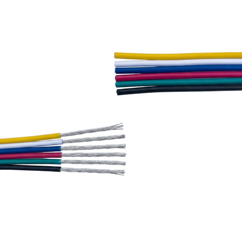 10m RGBCCT Kabel - 6x0,35mm², 12-24V, för LED-strip