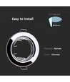 2-pack MR16/GU10 Downlight-kit - Utan ljuskälla, krom, Hål: Ø6,5 cm, Mått: Ø8 cm