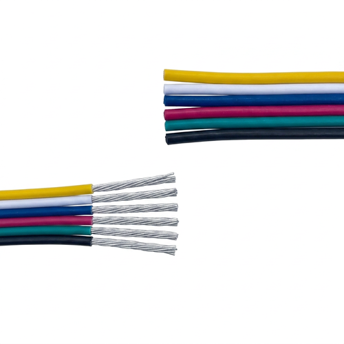 20m 1,2mm² RGBCCT kabel - 6-ledare (16AWG), 12V-24V för LED-strip