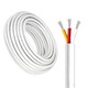 100m CCT-kabel, vit rund - 3x0,35mm², 12V-24V för LED-strip