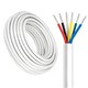 100m RGB+CCT kabel, vit rund - 6x0,35mm², 12V-24V för LED-strip