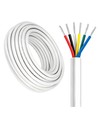 100m RGB+CCT kabel, vit rund - 6x0,35mm², 12V-24V för LED-strip
