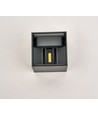 6W dimbar CUBIC PRO vägglampa - IP65, antracit, justerbar, upp/ner, inne/ute, inkl. ljuskälla