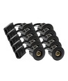 10-pack Zigbee infälld spotlight Inno88 - Inkl. Hue-kompatibla GU10-lampor, svart, IP44, godkänd i isolering