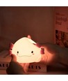 MOCHI Axolotl nattlampa - Silikon, färgskifte + varmvit, touch dimbar, IP20 inomhus