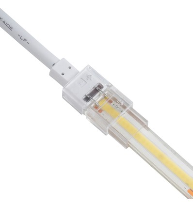 Vattentät startkontakt för LED-strip - 8mm, enfärgad, IP68, 5V-24V, för SMD och COB