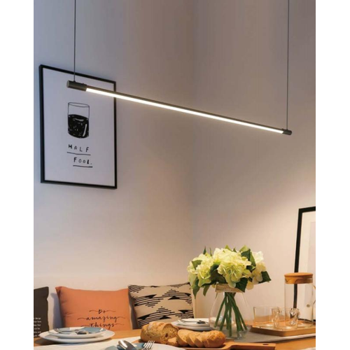 86cm dimbar matbordslampa - Svart, 11W LED, inkl. vajerupphäng