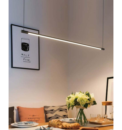 86cm dimbar matbordslampa - Vit, 11W LED, inkl. vajerupphäng