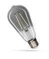 E27 2,5W ST65 LED lampa - Modernshine dekorationslampa, bärnstensfärgat glas