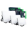 3-pack CCT strålkastare - 30,50,100W, 3 ljusfärger, frostad front, arbetslampa, utomhus