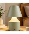 Laddningsbar LED bordslampa - Grön, touch dimbar, 3i1, IP20 inomhus