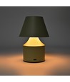 Laddningsbar LED bordslampa - Grön, touch dimbar, 3i1, IP20 inomhus