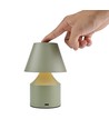 Laddningsbar LED bordslampa - Grön, touch dimbar, 3i1, IP20 inomhus