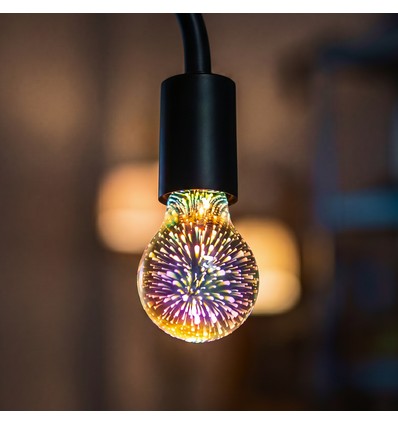 E27 3W LED-lampa - A60, 3D stjärneffekt